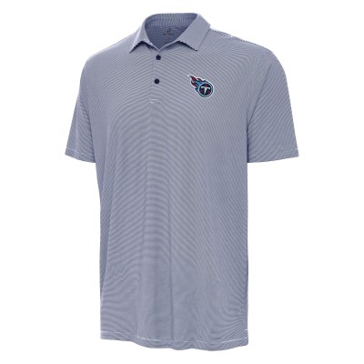 Поло Tennessee Titans Antigua Twine Performance - Navy/White