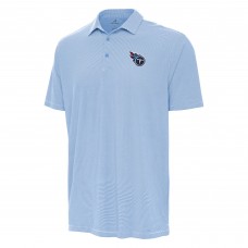 Поло Tennessee Titans Antigua Twine Performance - Powder Blue/White