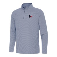 Кофта на короткой молнии Houston Texans Antigua Navy/White Twine