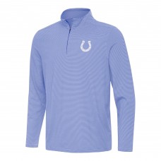 Indianapolis Colts Antigua Royal/White Twine Quarter-Zip Jacket
