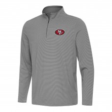 Кофта на короткой молнии San Francisco 49ers Antigua Twine - Black/White