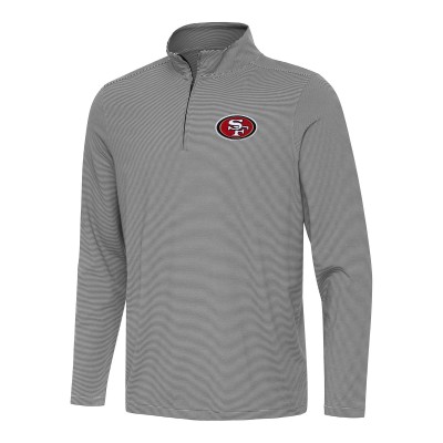 Кофта на короткой молнии San Francisco 49ers Antigua Twine - Black/White