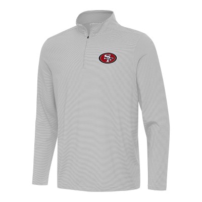 Кофта на короткой молнии San Francisco 49ers Antigua Twine - Gray/White