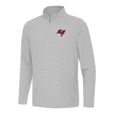 Кофта на короткой молнии Tampa Bay Buccaneers Antigua Twine - Gray/White