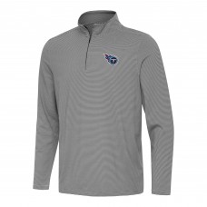 Кофта на короткой молнии Tennessee Titans Antigua Twine - Black/White