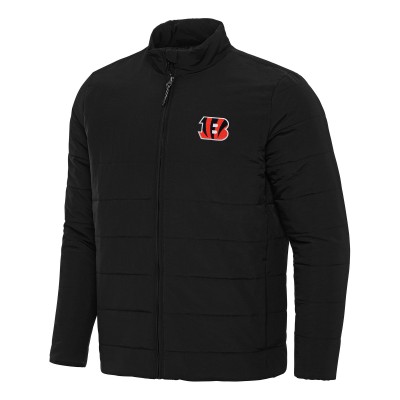 Cincinnati Bengals Antigua Black Swelter Full-Zip Jacket