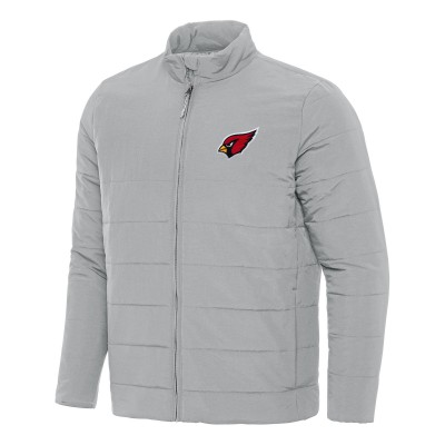 Arizona Cardinals Antigua Gray Swelter Full-Zip Jacket
