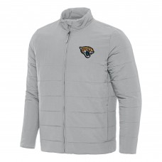 Jacksonville Jaguars Antigua Gray Swelter Full-Zip Jacket