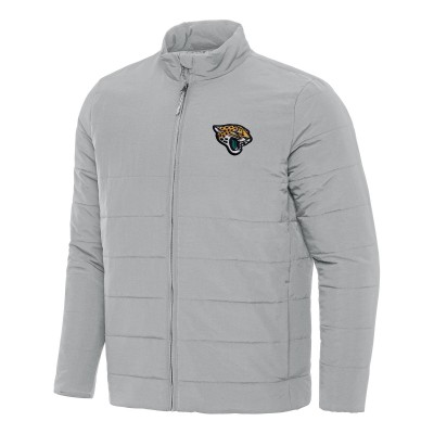 Jacksonville Jaguars Antigua Gray Swelter Full-Zip Jacket