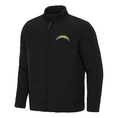 Los Angeles Chargers Antigua Black Swelter Full-Zip Jacket