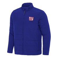 New York Giants Antigua Royal Swelter Full-Zip Jacket