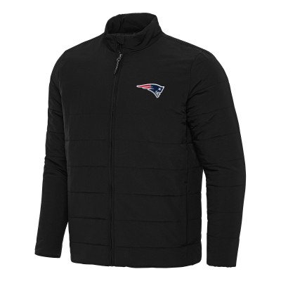 New England Patriots Antigua Black Swelter Full-Zip Jacket