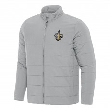 Кофта на молнии New Orleans Saints Antigua Gray Swelter
