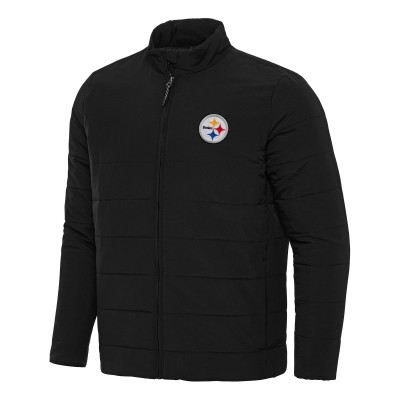 Pittsburgh Steelers Antigua Black Swelter Full-Zip Jacket