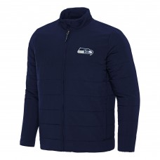 Seattle Seahawks Antigua Navy Swelter Full-Zip Jacket