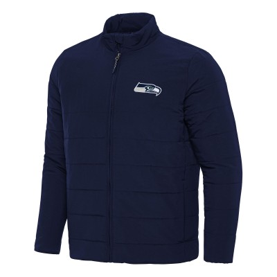 Seattle Seahawks Antigua Navy Swelter Full-Zip Jacket