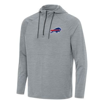 Пуловер Buffalo Bills Antigua Heather Gray Spikes Hoodie