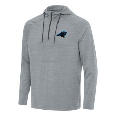 Пуловер Carolina Panthers Antigua Heather Gray Spikes Hoodie