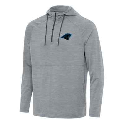 Пуловер Carolina Panthers Antigua Heather Gray Spikes Hoodie