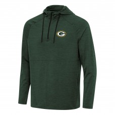 Толстовка Green Bay Packers Antigua Hunter Green Spikes Quarter-Zip
