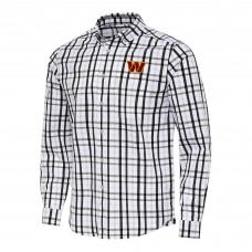 Рубашка Washington Commanders Antigua Tending Woven Tri-Blend - Black/Gray