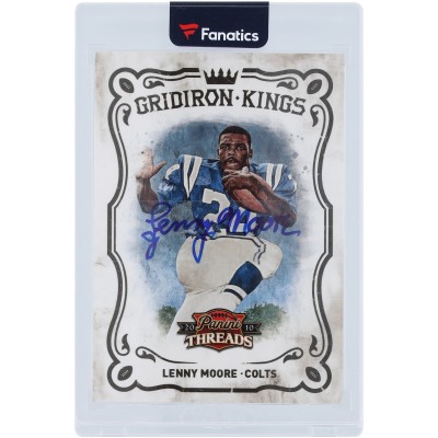 Lenny Moore Indianapolis Colts Autographed 2010 Panini Threads Gridiron Kings #23 #46/50 Card