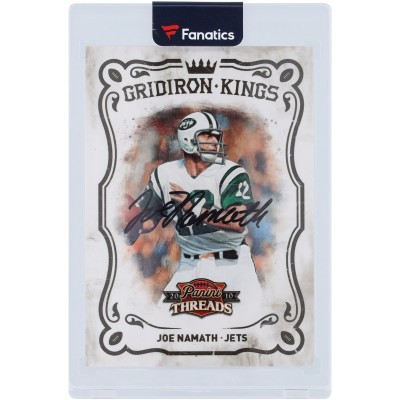 Joe Namath New York Jets Autographed 2010 Panini Threads Gridiron Kings #32 #22/25 Card