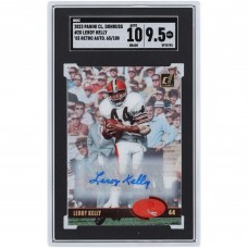 Leroy Kelly Cleveland Browns Autographed 2023 Panini Clearly Donruss 03 Retro #20 #65/100 SGC Authenticated 9.5/10 Card
