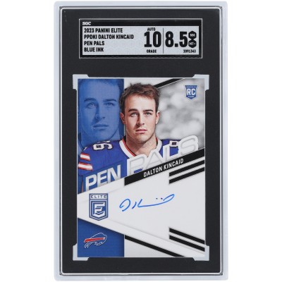 Dalton Kincaid Buffalo Bills Autographed 2023 Panini Elite Pen Pals #PPDKI SGC Authenticated 8.5/10 Rookie Card