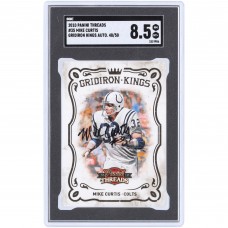 Mike Curtis Indianapolis Colts Autographed 2010 Panini Threads Gridiron Kings #35 #48/50 SGC Authenticated 8.5 Card