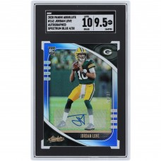 Jordan Love Green Bay Packers Autographed 2020 Panini Absolute Spectrum Blue #162 #4/30 SGC Authenticated 9.5/10 Rookie Card