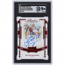 Peyton Manning Indianapolis Colts Autographed 2022 Panini Flawless Champions Ruby #1X-PM #5/8 SGC Authenticated 9/10 Card