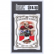 Brent Jones San Francisco 49ers Autographed 2010 Panini Threads Gridiron Kings #33 #15/25 SGC Authenticated 8.5/10 Card