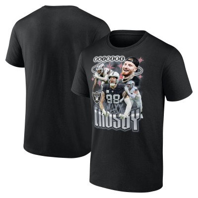 Las Vegas Raiders Maxx Crosby Fanatics Black Notorious Player Graphic T-Shirt