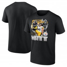 Футболка T.J. Watt Pittsburgh Steelers Notorious Player Graphic - Black