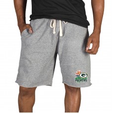 Шорты Green Bay Packers Concepts Sport Gray Mainstream Tri-Blend