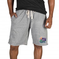 New York Giants Concepts Sport Gray Mainstream Tri-Blend Shorts