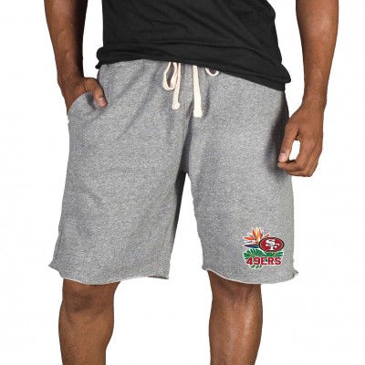 San Francisco 49ers Concepts Sport Gray Mainstream Tri-Blend Shorts