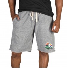 Шорты Pittsburgh Steelers Concepts Sport Mainstream Tri-Blend - Gray