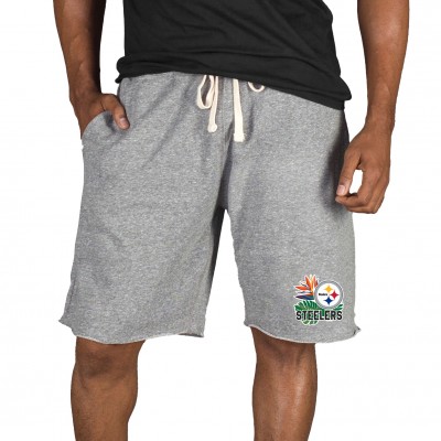 Шорты Pittsburgh Steelers Concepts Sport Mainstream Tri-Blend - Gray