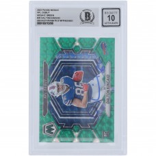Dalton Kincaid Buffalo Bills Autographed 2023 Panini Mosaic Green Mosaic #ND-20 Beckett Fanatics Witnessed Authenticated 10 Rookie Card