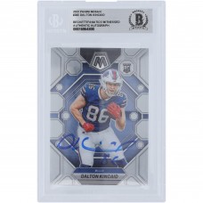 Dalton Kincaid Buffalo Bills Autographed 2023 Panini Mosaic #305 Beckett Fanatics Witnessed Authenticated Rookie Card
