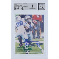 CeeDee Lamb Dallas Cowboys Autographed 2020 Panini Chronicles Luminance Green #206 Beckett Fanatics Witnessed Authenticated 9/10 Rookie Card