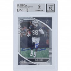 CeeDee Lamb Dallas Cowboys Autographed 2020 Panini Absolute #115 Beckett Fanatics Witnessed Authenticated 9/10 Rookie Card