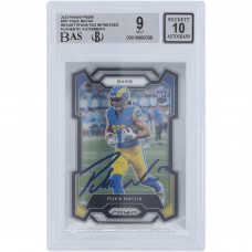 Puka Nacua Los Angeles Rams Autographed 2023 Panini Prizm #357 Beckett Fanatics Witnessed Authenticated 9/10 Rookie Card Puka Nacua Los Angeles Rams Autographed 2023 Panini Prizm #357 Beckett Fanatics Witnessed Authenticated 9/10 Rookie Card
