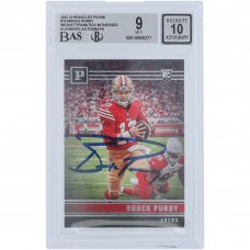 Brock Purdy San Francisco 49ers Autographed 2022 Panini Chronicles #PA-19 Beckett Fanatics Witnessed Authenticated 9/10 Rookie Card