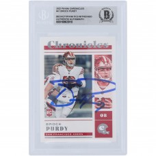 Brock Purdy San Francisco 49ers Autographed 2022 Panini Chronicles #41 Beckett Fanatics Witnessed Authenticated Rookie Card