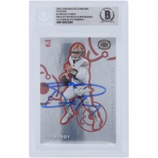 Brock Purdy San Francisco 49ers Autographed 2022 Panini Dynagon #D-2 Beckett Fanatics Witnessed Authenticated Rookie Card