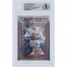 Brock Purdy San Francisco 49ers Autographed 2022 Panini Donruss Optic Elite Series Rookies #ESR-11 Beckett Fanatics Witnessed Authenticated Rookie Card