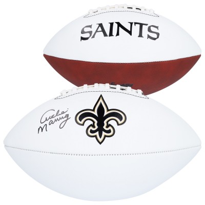 Archie Manning New Orleans Saints Autographed Fanatics Authentic Franklin White Panel Football